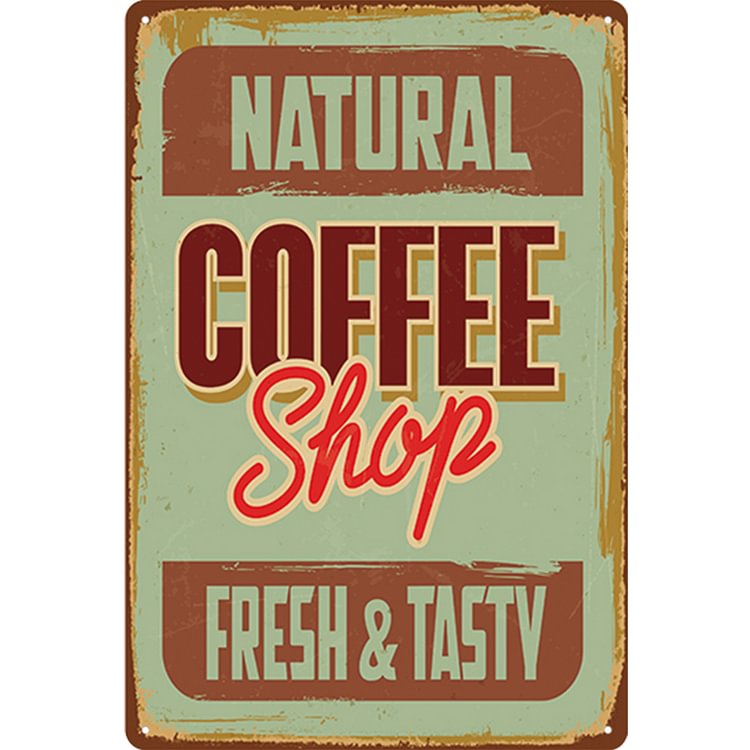 Coffee - Vintage Tin Signs/Wooden Signs - 20x30cm & 30x40cm