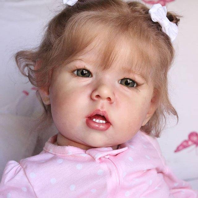  [Heartbeat & Sound] 20'' Pinky Unique Realistic Cheap Toddlers Reborn Baby Girl Doll - Reborndollsshop.com-Reborndollsshop®