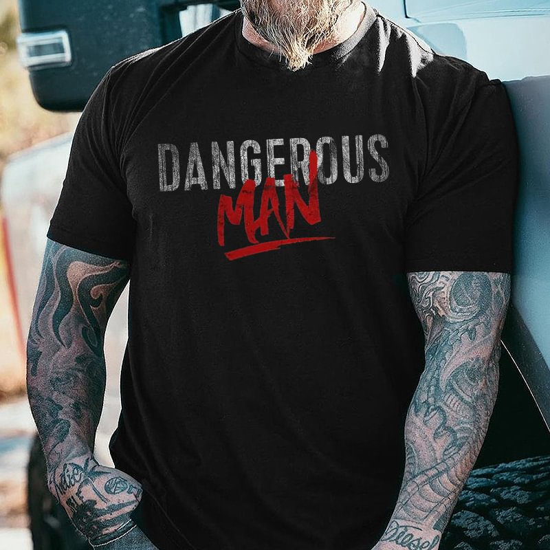 Livereid Dangerous Man Printed T-shirt - Livereid