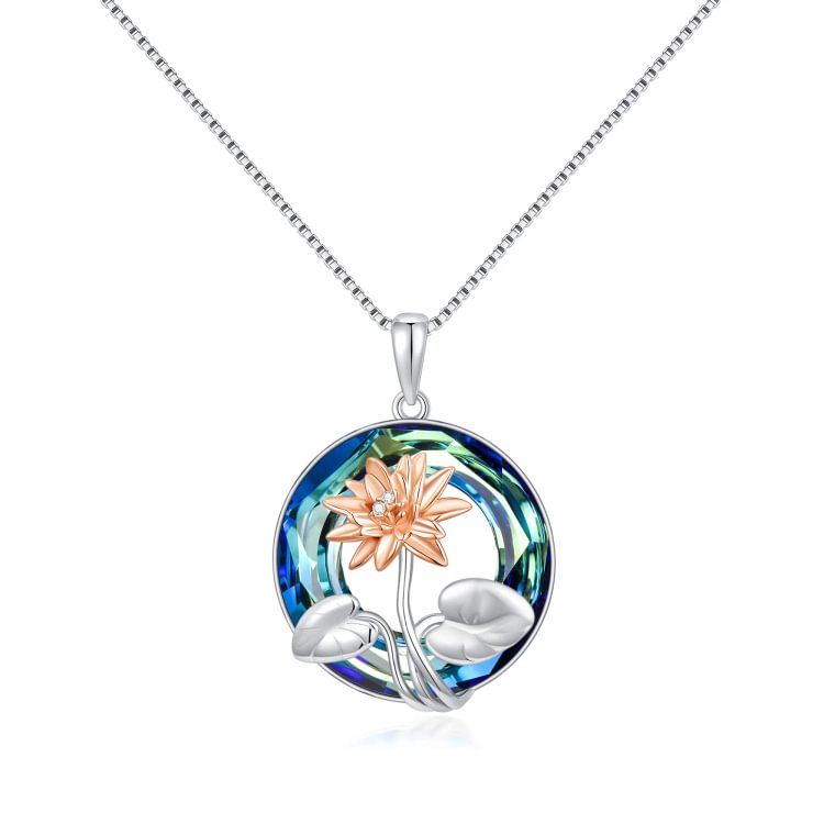 For Family - S925 Different Flowers from the Same Garden Crystal Birth Month Flower Necklace
