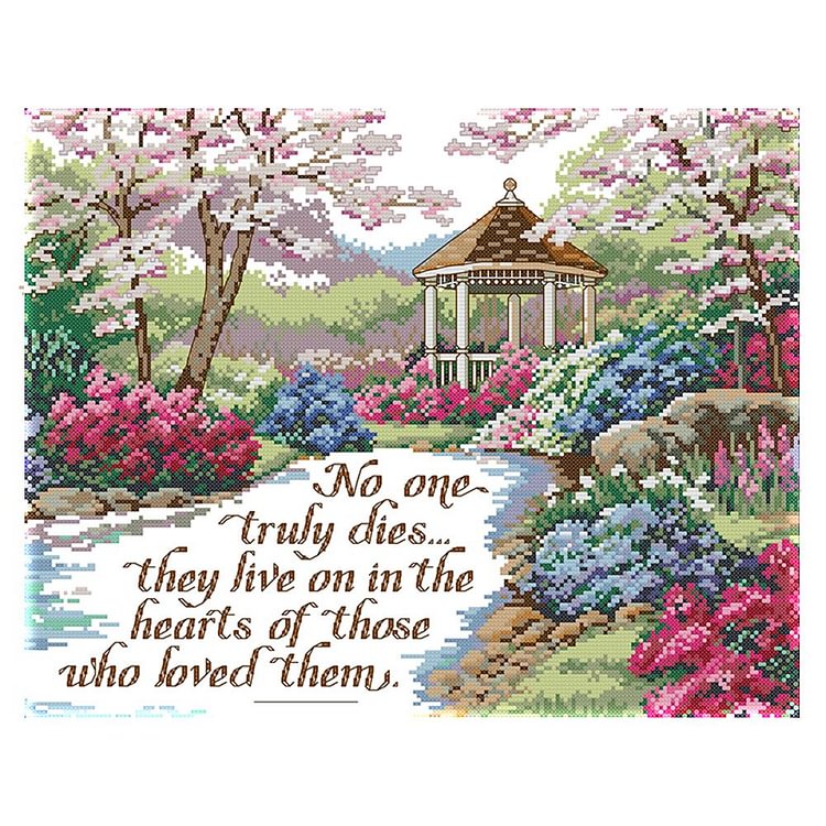 True Love Lasts Forever - 14CT Stamped Cross Stitch - 44*35cm
