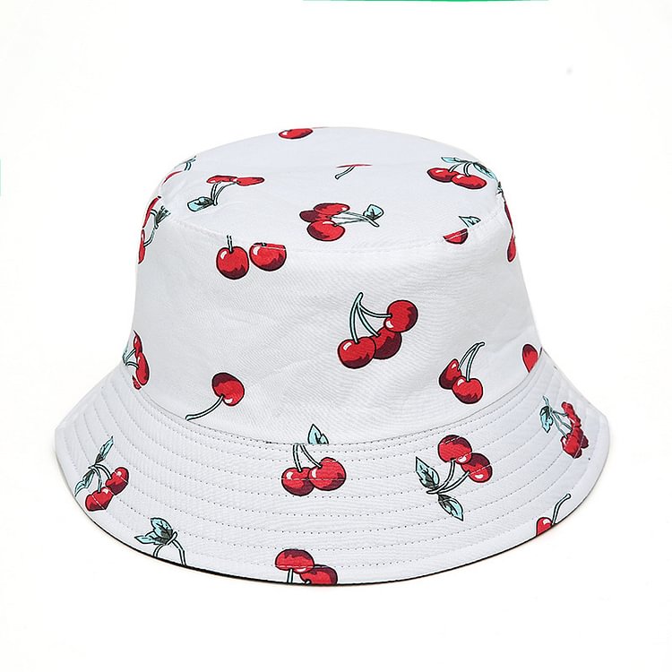 Unisex Print Double-side-wear Reversible Bucket Hat