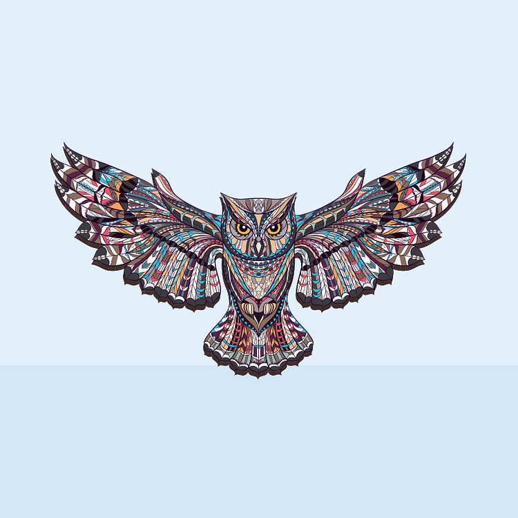 Flying Owl Wooden Jigsaw Puzzle