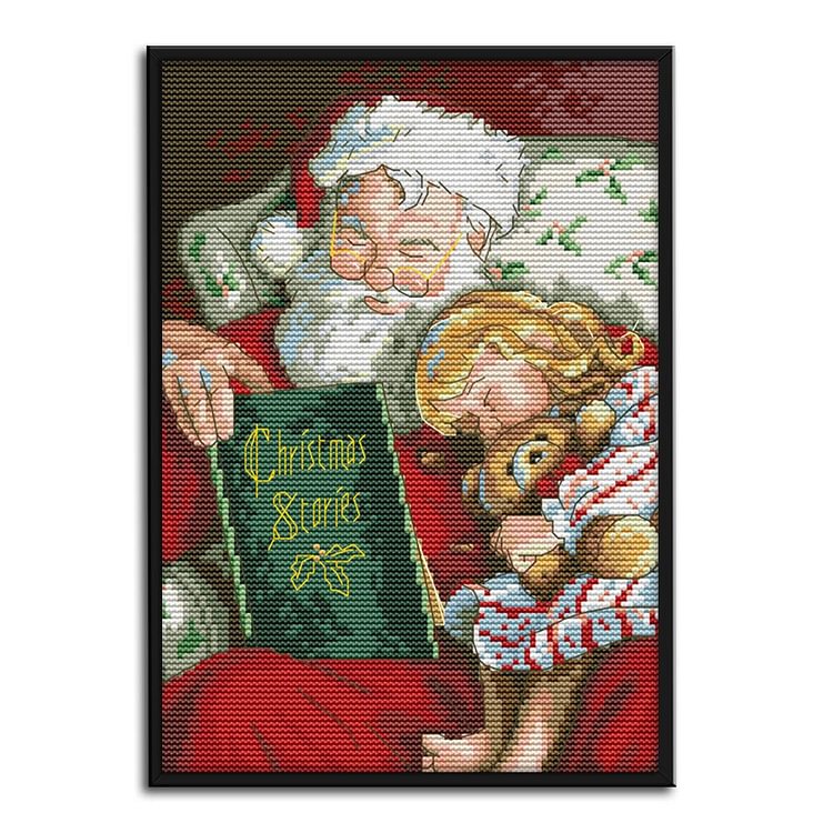 Christmas story - 14CT Stamped Cross Stitch - 21*30cm