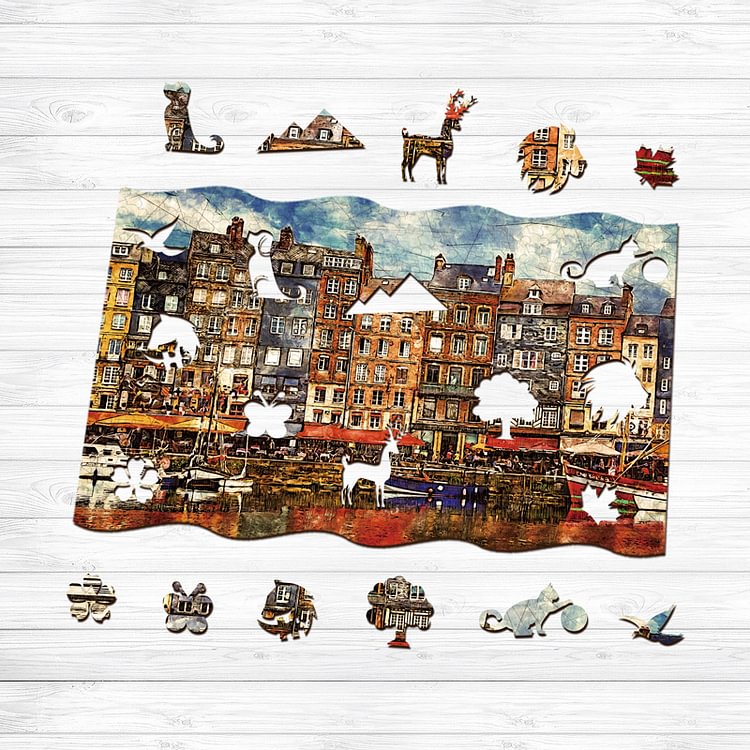 Honfleur Wooden Jigsaw Puzzle