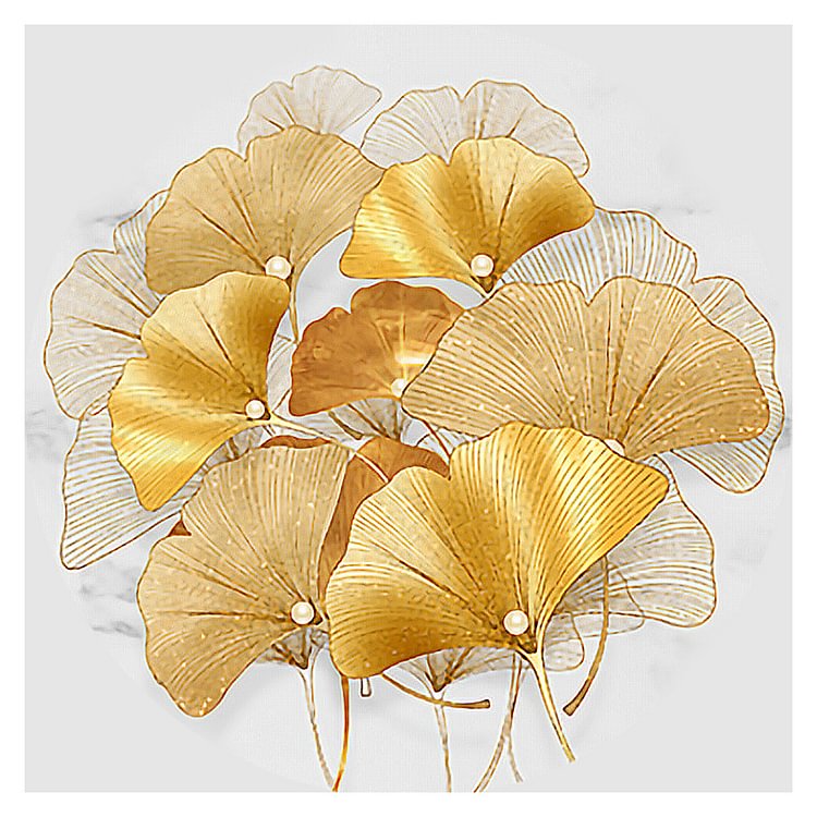 (Counted/Stamped)Ginkgo Leaf Ecological Cotton Diy Cross Stitch Embroidery (A)