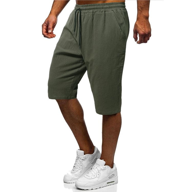 BrosWear Beach Vacation Solid Color Short Pants