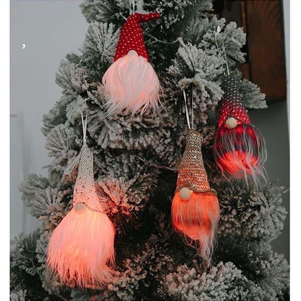 Light Bearded Hanging Decoration  Christmas Gnomes