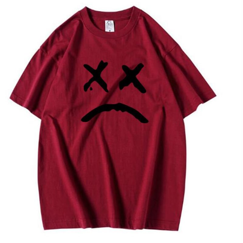 Sad Face Loose T-shirt(1.0) / Techwear Club / Techwear