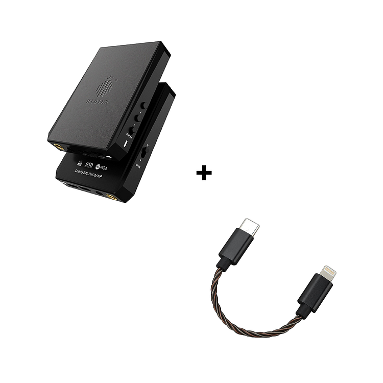 DH80S DAC & AMP + LT02 USB-C to Lightning Cable Bundle-Hidizs