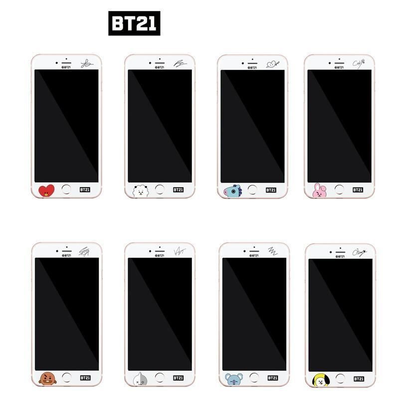 BT21 X Tempered Glass Protective Film