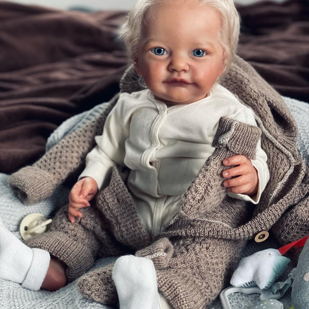  22 Inches Tobiah Realistic Reborn Baby Soft Vinyl Silicone Doll Girl Freya Gift For Kids - Reborndollsshop.com-Reborndollsshop®