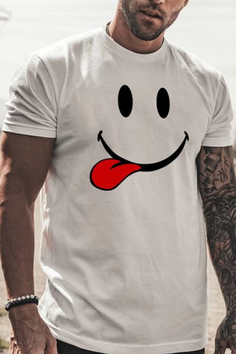 Tiboyz Funny Smiley Short sleeve T-shirt