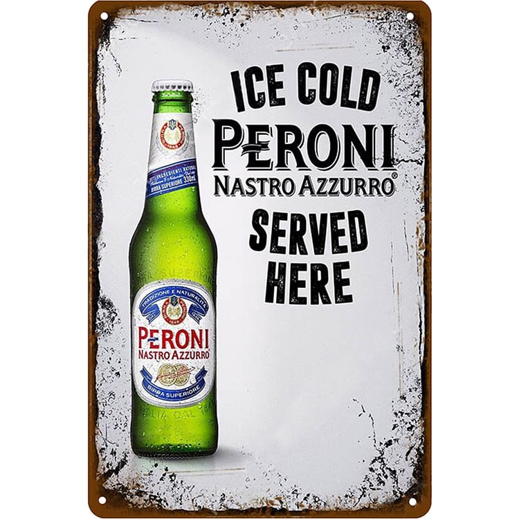 Peroni Brewery - Vintage Tin Signs/Wooden Signs - 20x30cm & 30x40cm