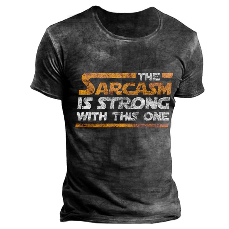 Sarcasm Print T-shirt / [viawink] /