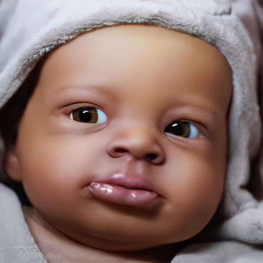 [Summer Sale]18” The Eyes opened Black Girl Named Kensley Cloth Body Reborn Baby Doll,Play with Children