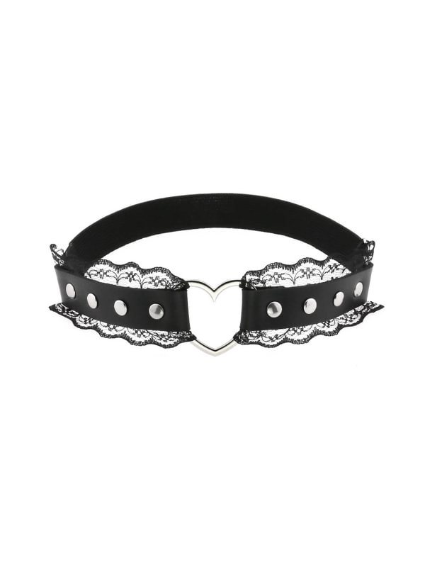 Adjustable Lace Heart-Shaped Elastic Thigh Garter for Ladies