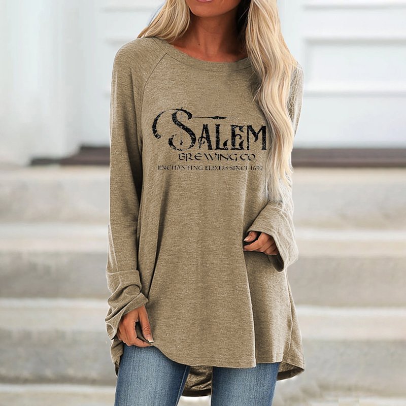 Salem Brewing Co. Enchanting Elixirs Since 1692 Printed Women's T-shirt
