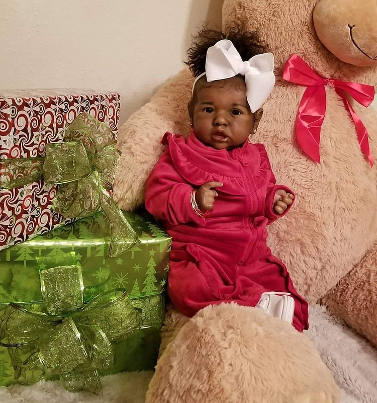  [Reborns Gift for Sale] Black Silicone 20'' Brandi Truly African American Reborn Toddler Baby Doll Girl - Reborndollsshop.com®-Reborndollsshop®