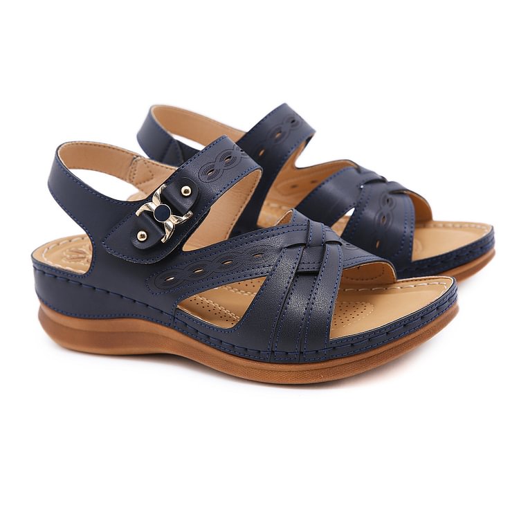 Womens Comfort Slide Sandals Slip On Low Heel Non Slip Walking Flat Sandals Summer Shoes