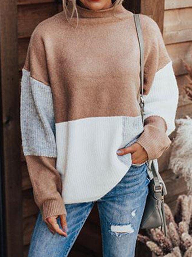Long Sleeve Simple &Amp; Basic Plain Sweater-Corachic