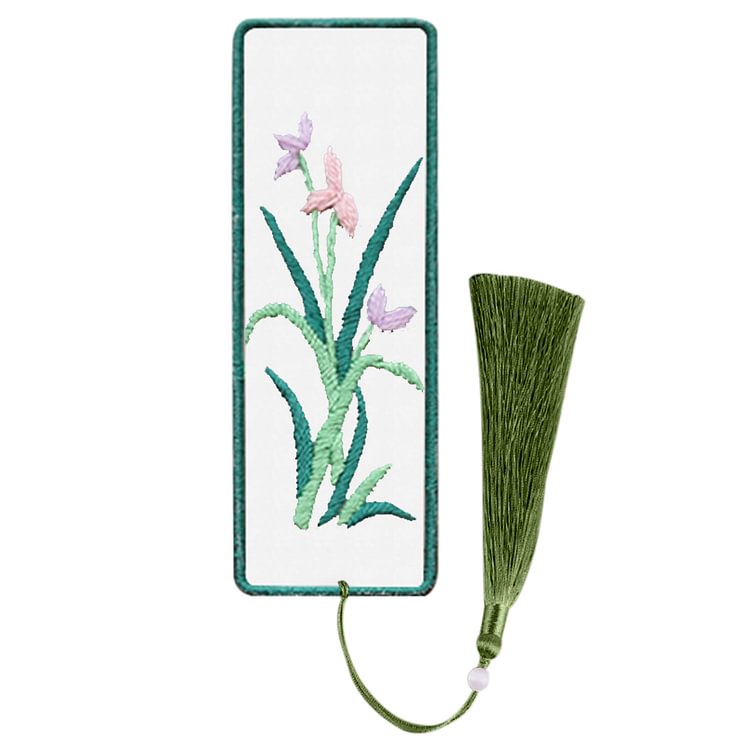 Orchid - Bookmark Embroidery - Cross Stitch