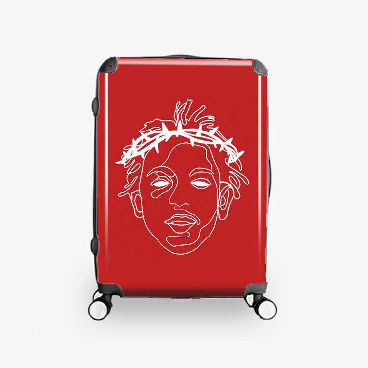 Rapper Kendrick Lamar with the Crown of Thorns, Hip hop Hardside Luggage