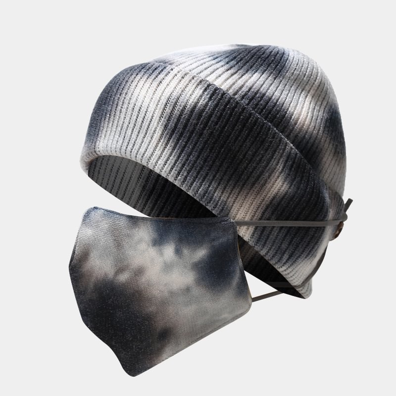 Creative New Tie-dye Hat Mask Set / Techwear Club / Techwear