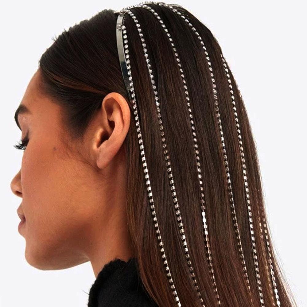 Long Tassel Hair Chain Hanging Hair Jewelry-VESSFUL