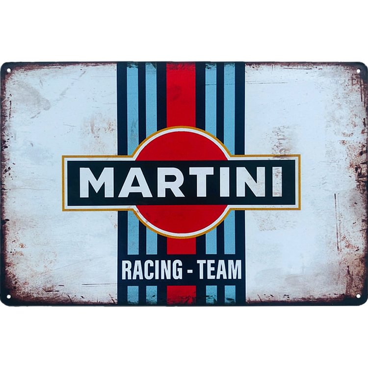 Martini Racing Team - Vintage Tin Signs/Wooden Signs - 20x30cm & 30x40cm