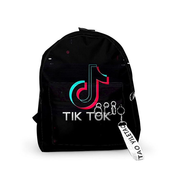 Mayoulove Casual Stylish 3D Tik Tok Backpack For Boys Girls Students Schoolbag-Mayoulove