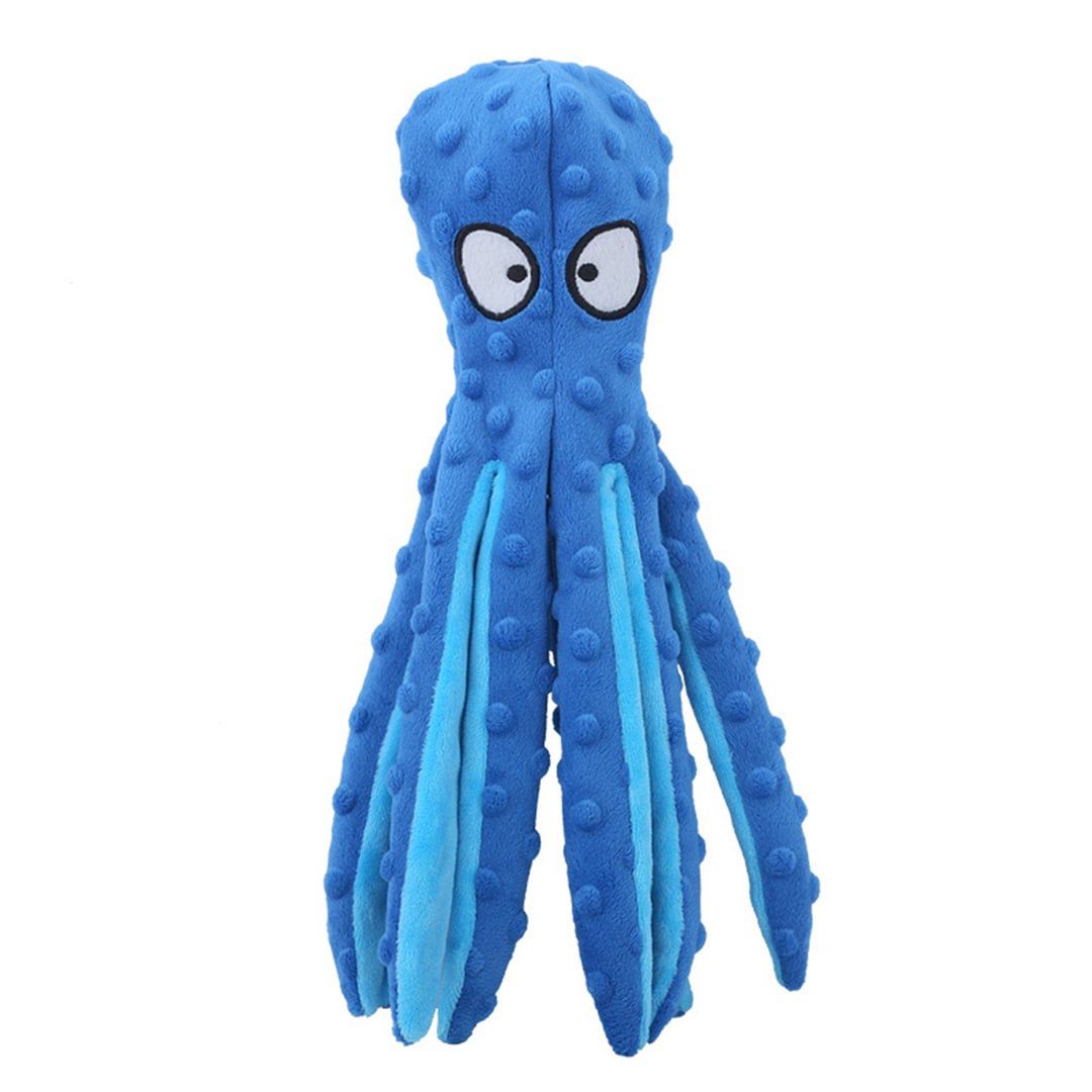 Octopus Squeaky Plush Chew Toy