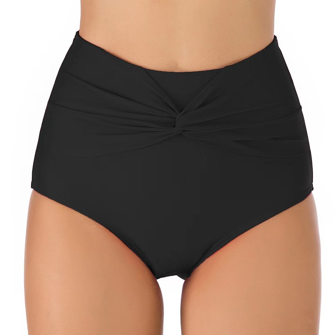 Solid Color Reverse Front Swimwear Panty