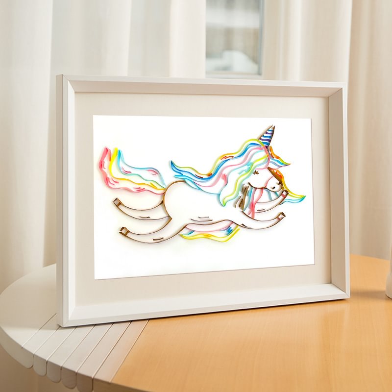 JEFFQUILLING™-JEFFQUILLING™ Paper Filigree Painting Kit -Rainbow Horse