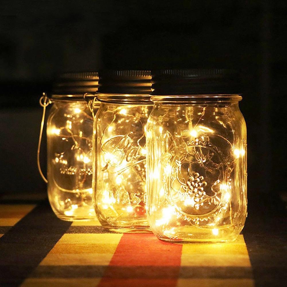 Solar Light LED ,Waterproof Mason Jar Hanging Lantern For Party Garden Decorative 、、sdecorshop