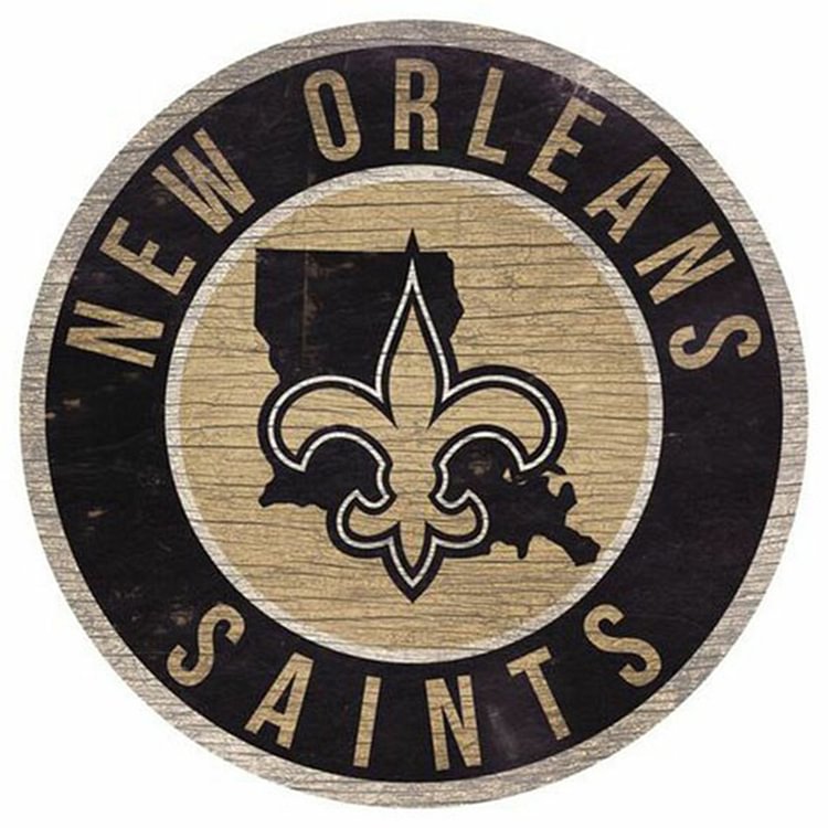 Football New Orleans Saints - Round Drill Diamond Painting - 30*30CM
