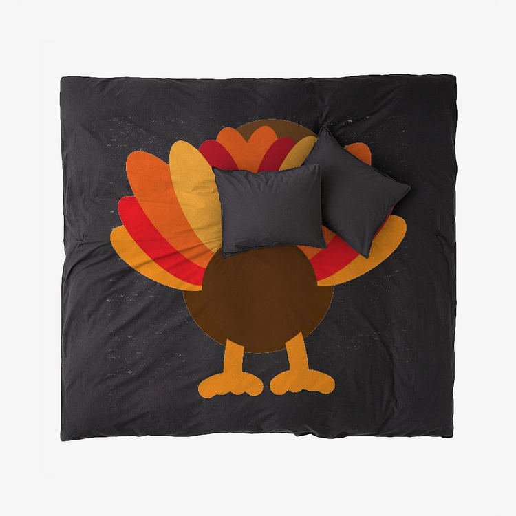 Turkey Butt, Thanksgiving Duvet Cover Set