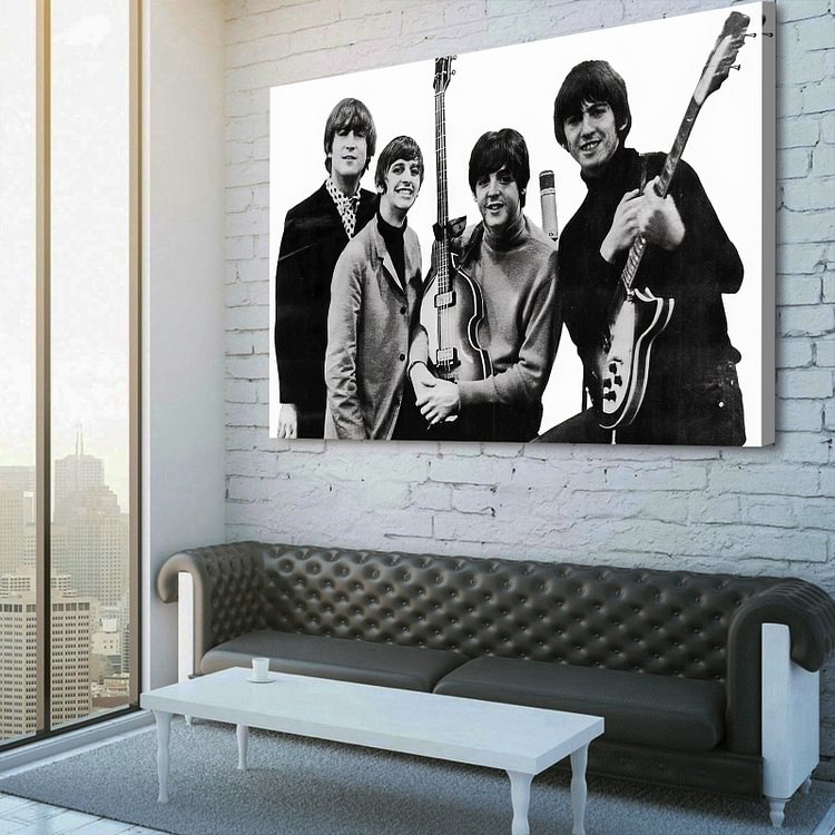The Beatles Poster Canvas Wall Art