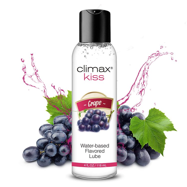 Climax Water Based Grape Flavored Natural Lube-4oz