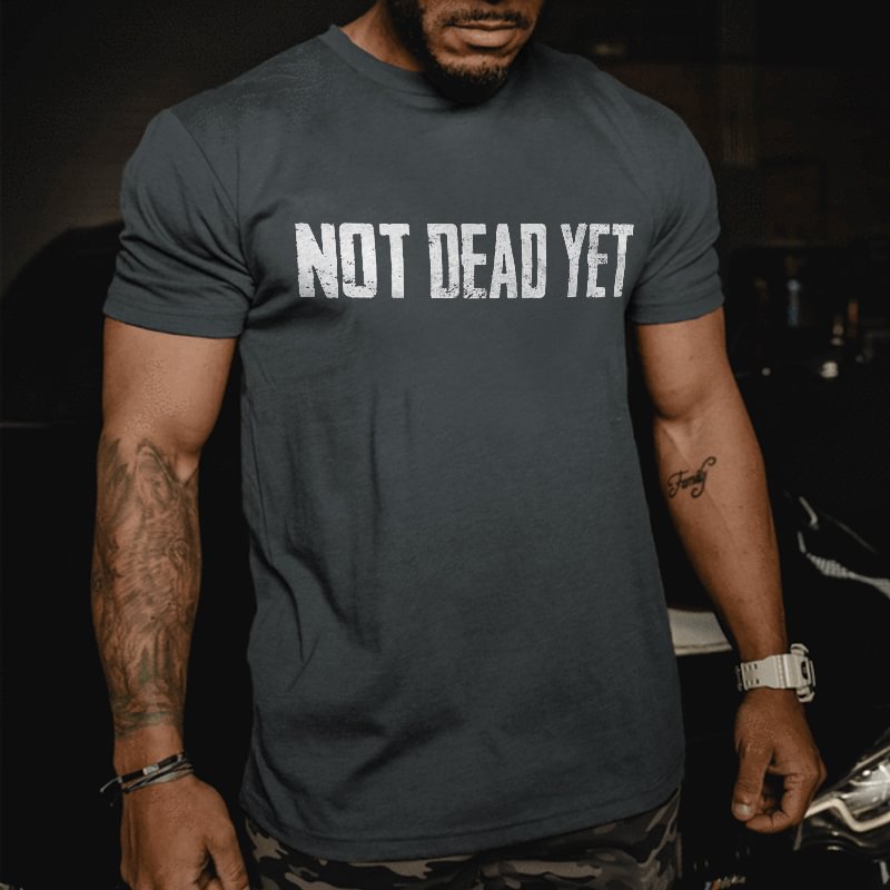Livereid Not Dead Yet Printed Men's T-shirt - Livereid