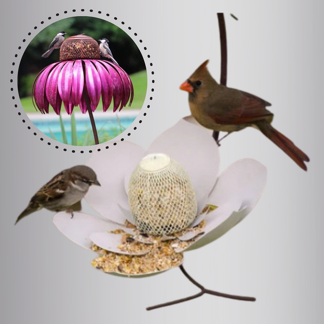 Coneflower Decorative Bird Feeder - vzzhome