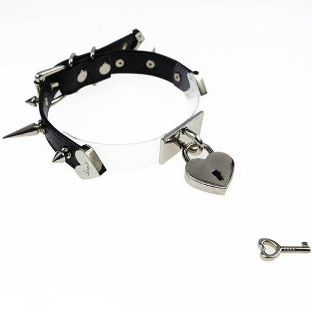 Collar Safe heart Lockable Choker Necklace-Mayoulove