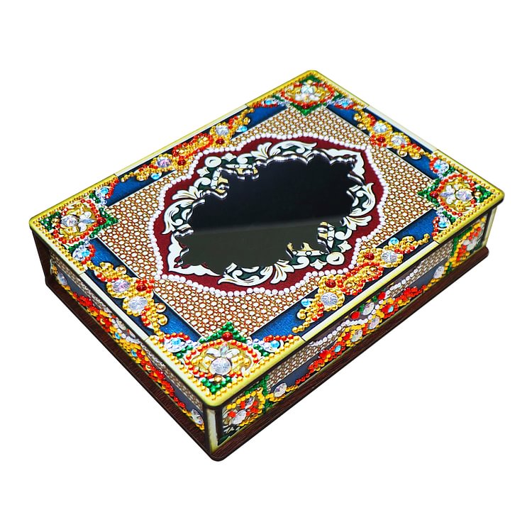 Classic Mandala Style Storage Box Fragmented Ornament Cosmetics Collection gbfke