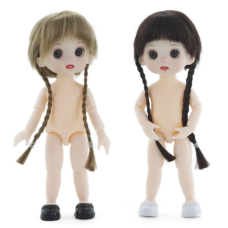 BJD Doll 16cm 13 Movable Jointed Dolls White Skin Plastic Doll