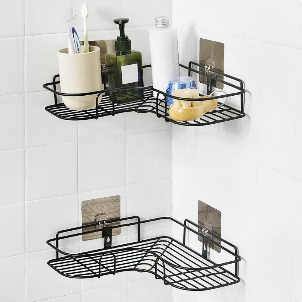 Drill Free Hassle Free Shower Caddy-Bathroom shelving - vzzhome