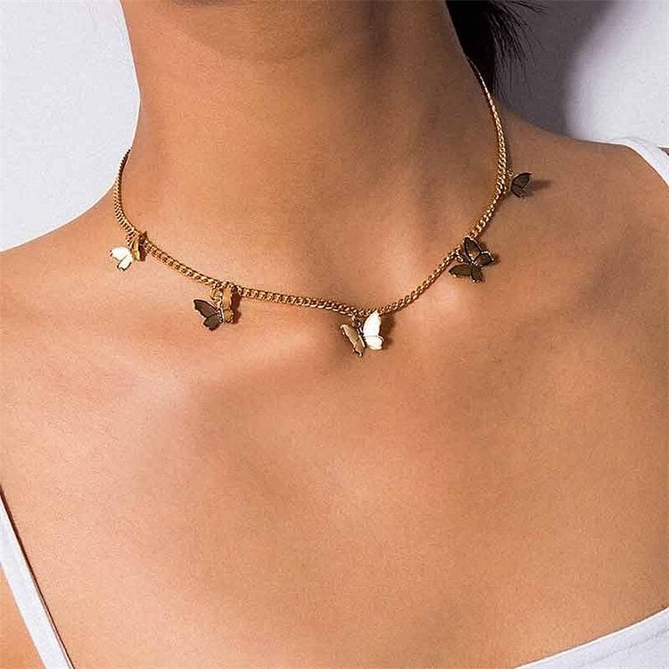 Vintage Chic Butterfly Choker