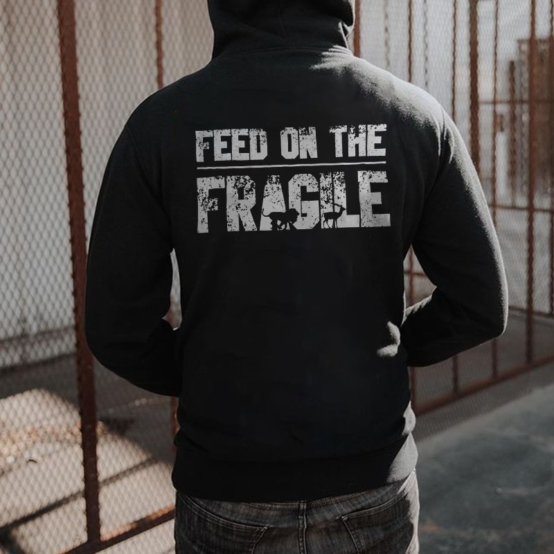 Feed on The Frasile Printed Men's All-match Hoodie -  UPRANDY