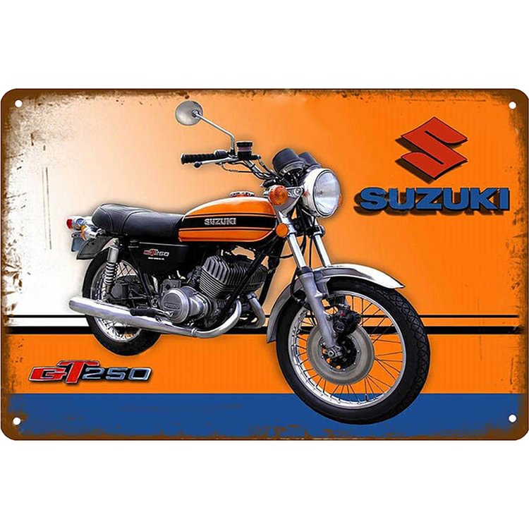 Suzuki Motorcycle - Vintage Tin Signs/Wooden Signs - 20x30cm & 30x40cm