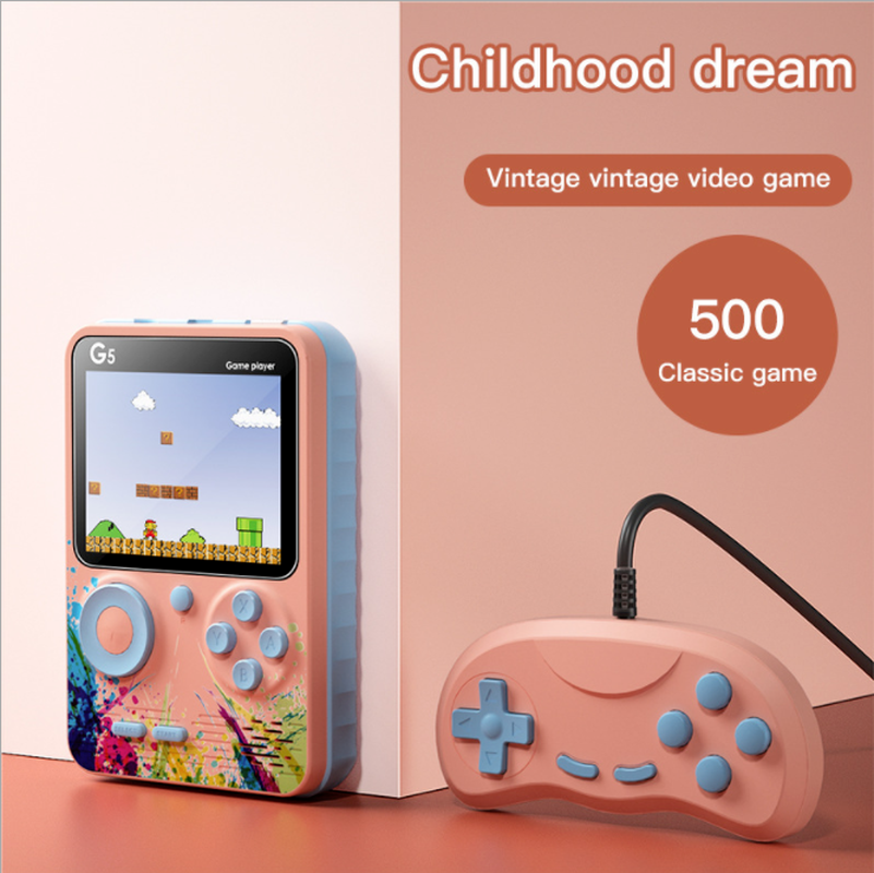 Portable Game Players USB Mini Retro Video Gaming Console Handheld Games Pocket Classic Screen 3.0 Inch 500、、sdecorshop