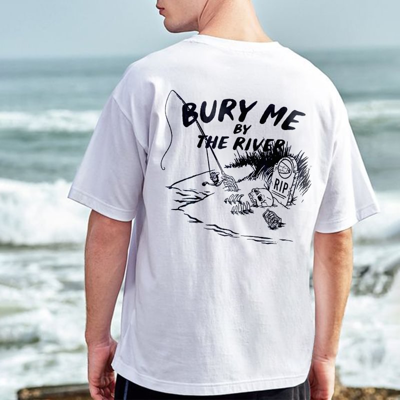 Bury Me By The River Printed T-shirt - Cloeinc